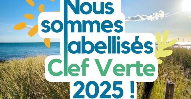 label clef verte 2025 - camping la plage