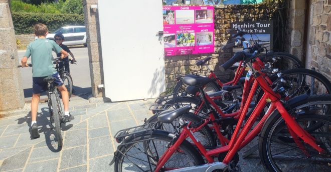 rent a bike at campsite